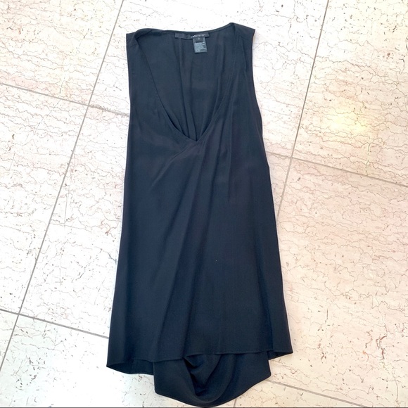 Jay Godfrey Black Silk Tank Top with Twisted Back - Picture 9 of 11